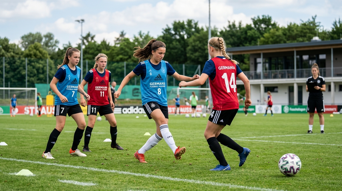 Mädchenfußball Training der Kreisauswahl Stormarn